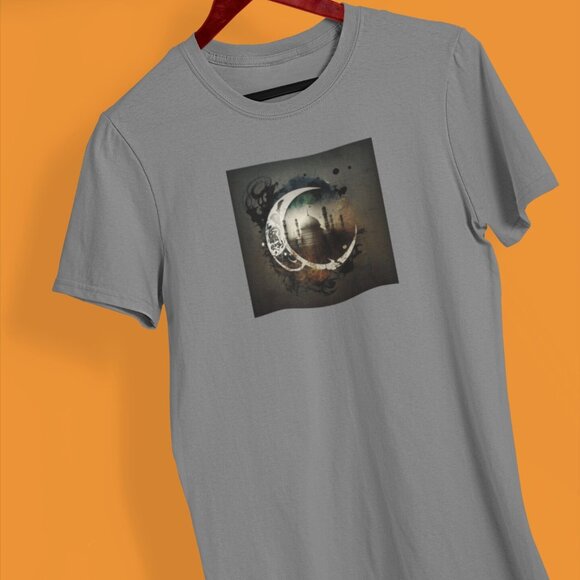 Crescent Multi color Mosque Islamic Shirt | Ramadan Kareem T-shirt | Ramadan - Picture 4 of 10